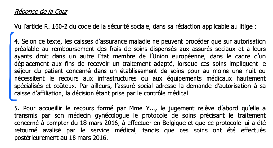 Exemple principe général nouveaux arrêts