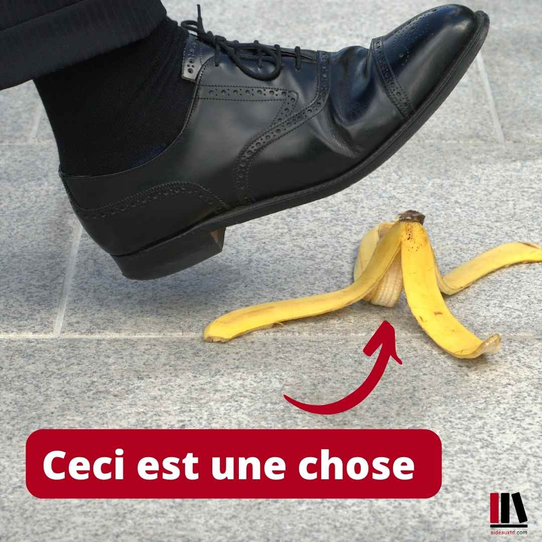 Responsabilite du fait des choses peau de banane