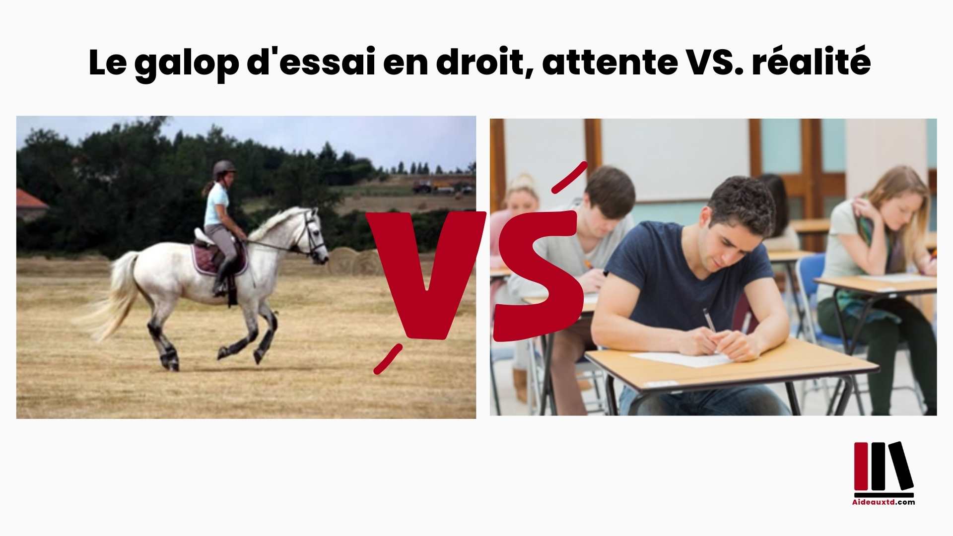 Le galop d’essai en droit, ATTENTE VS. RÉALITÉ